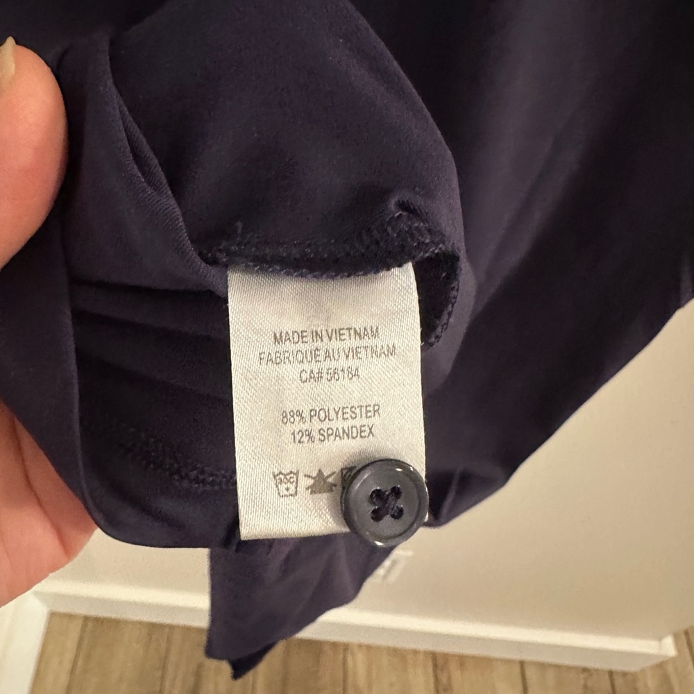 Women's Navy Polo Shirt - Picture 4 of 6